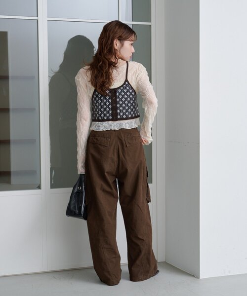 「Kastane」 カーゴパンツ 0 ブラウン レディース_画像7