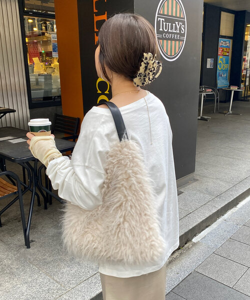 「DouDou」 長袖カットソー FREE ブラウン レディース_画像9