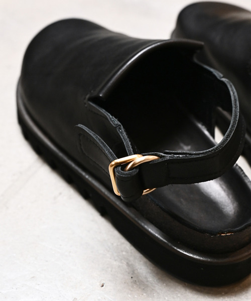 サンダル EARLE アール / Coverd footbed sandals キップレザーフットベッドサンダル / ER4303 メンズの画像