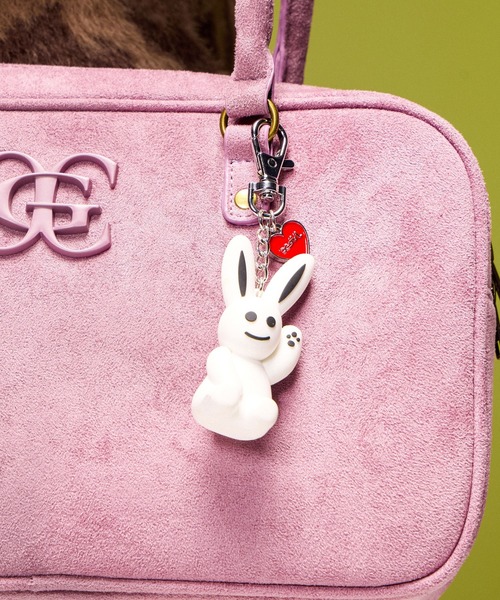 X-girl（エックスガール） キーホルダー BUNNY AND HEART KEY CHARM