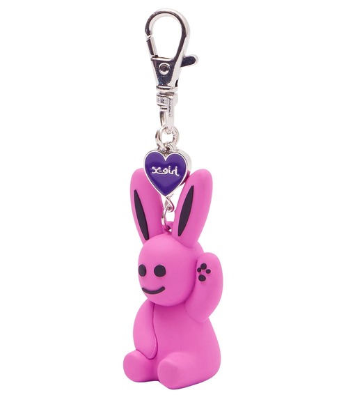 X-girl（エックスガール） キーホルダー BUNNY AND HEART KEY CHARM