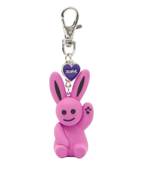 X-girl（エックスガール） キーホルダー BUNNY AND HEART KEY CHARM
