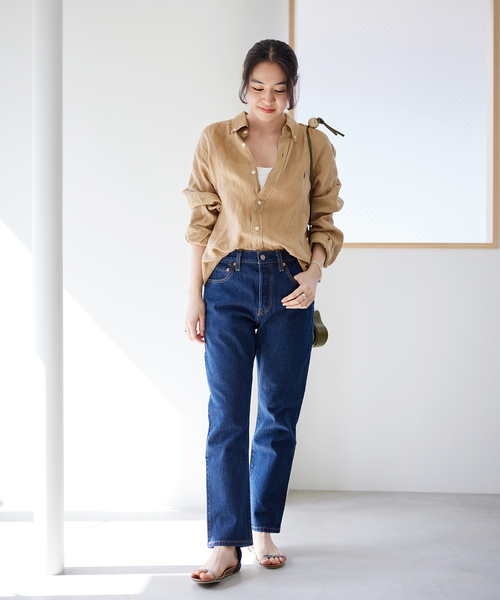 「501」 デニムパンツ 31cm ブルー レディース_画像3