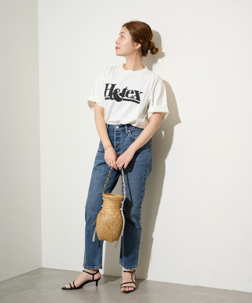 「501」 デニムパンツ 31cm ブルー レディース_画像8