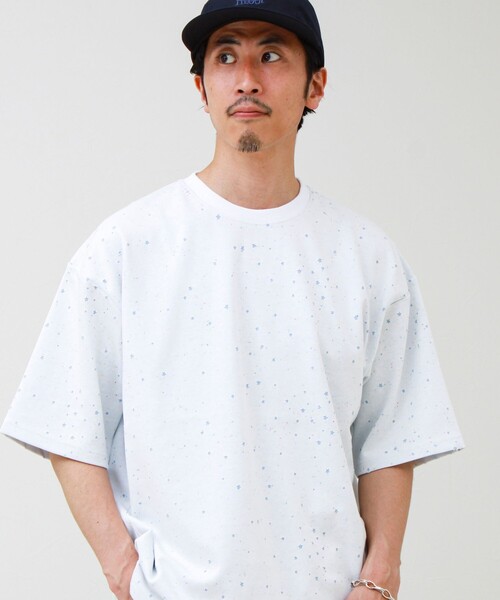 GLOSTER（グロスター） tシャツ 星穴ネップボンディング クルーネックT