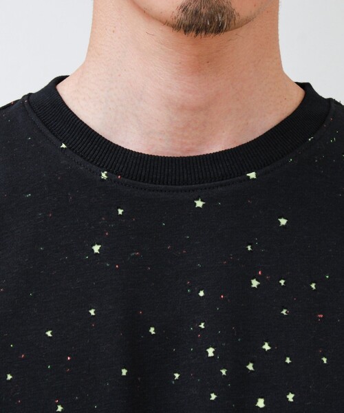 GLOSTER（グロスター） tシャツ 星穴ネップボンディング クルーネックT