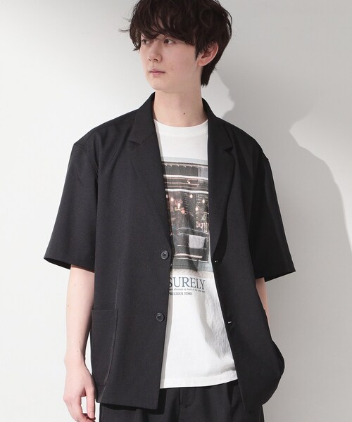 THE SHOP TK ジャケット テーラードジャケット リラックスワイド 5分袖 