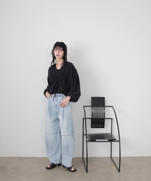「LIAN」 デニムパンツ SMALL ブルー系その他 レディース_画像8