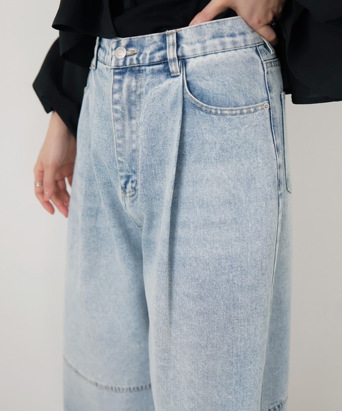 「LIAN」 デニムパンツ SMALL ブルー系その他 レディース_画像9
