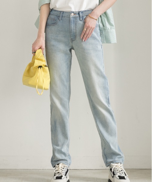「ad thie」 デニムパンツ MEDIUM ダークブルー レディース_画像5