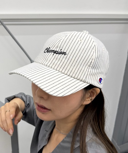 Champion（チャンピオン） キャップ 帽子 「Champion」ストライプ