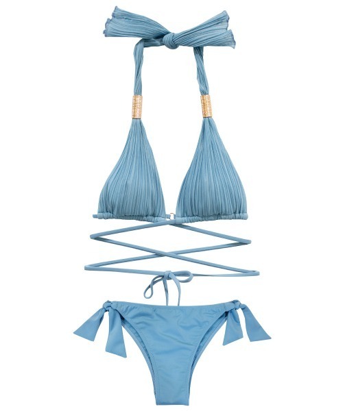 【ANNBRA】カッティングデザインビキニ　Lサイズ ANNEBRA（アンブラ） 水着 Blue Soleil ストリングデザインビキニ