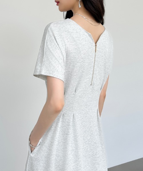 「COCOMOMO」 半袖ワンピース M ネイビー レディース_画像7