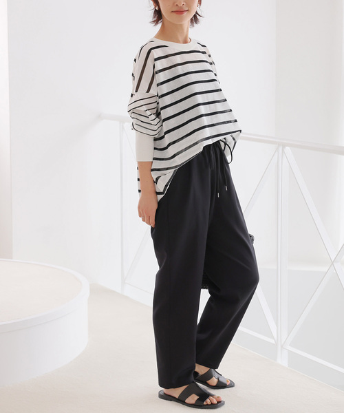 「JOURNAL STANDARD relume」 イージーパンツ 38 グレー レディース_画像6