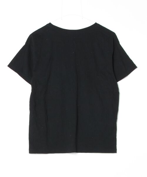 「marble sud」 半袖Tシャツ - ブラック レディース_画像2