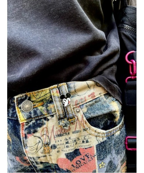 Desigual（デシグアル） ジーンズ ミッキー コミック コラージュ