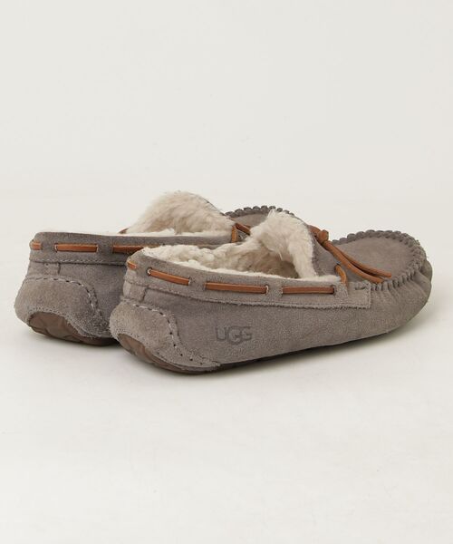 美品! UGG グレー モカシン UGG Australia（アグオーストラリア） 「UGG」 モカシンシューズ 25cm