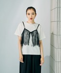 tシャツ 半袖 2WAYレースキャミT 816...の詳細画像1