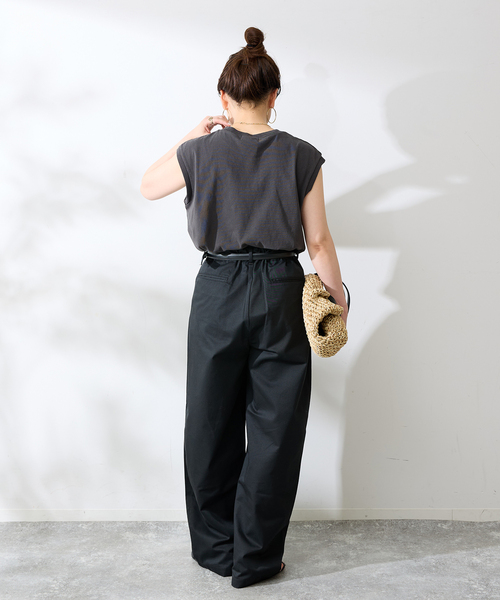 B.C STOCK（ベーセーストック） ワイドパンツ パンツ ボリュームタック