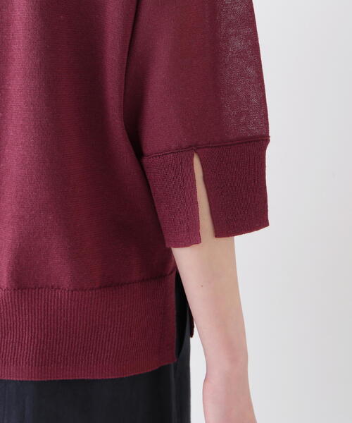 「human woman」 半袖ニット MEDIUM グリーン レディース_画像9