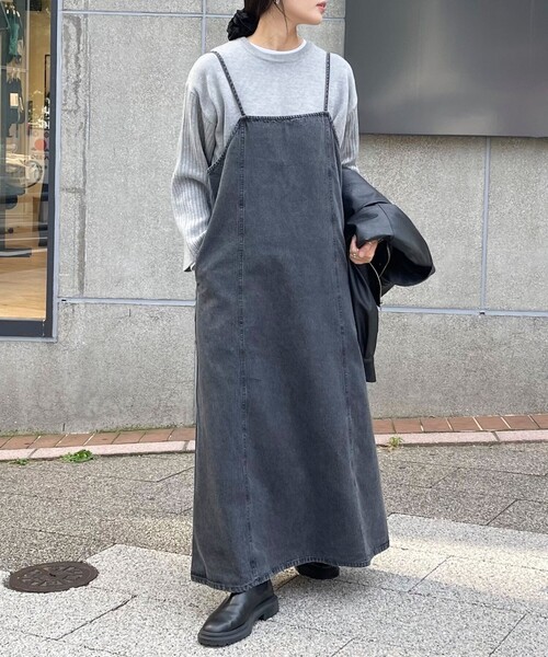 「fredy emue」 サロペットスカート 38 ブルー レディース_画像5