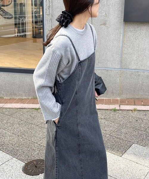 「fredy emue」 サロペットスカート 38 ブルー レディース_画像8