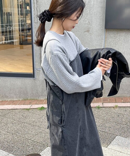 「fredy emue」 サロペットスカート 38 ブルー レディース_画像9
