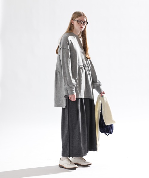 「Kelen」 長袖カットソー M チャコールグレー レディース_画像3