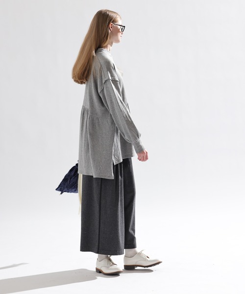 「Kelen」 長袖カットソー M チャコールグレー レディース_画像5
