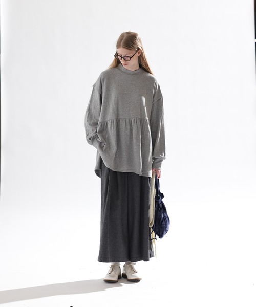 「Kelen」 長袖カットソー M チャコールグレー レディース_画像9