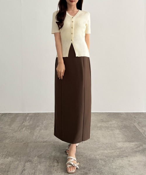 「CENEA」 ニットカーディガン LARGE ネイビー レディース_画像8