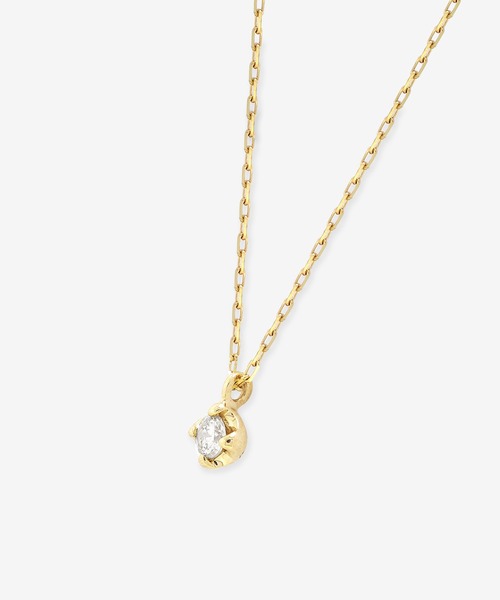 bloomネックレス　K10 イエローゴールド ダイヤモンド ムーン ネックレス BLOOM（ブルーム） ネックレス K10 イエローゴールド ダイヤモンド