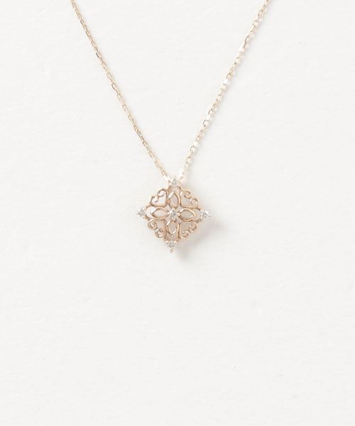 con affetto(ファッション) ネックレス K10ダイヤデザイン