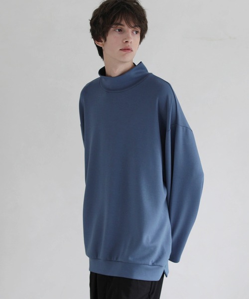 LILL tシャツ ハイポンチビッグシルエットモックハイネック長袖