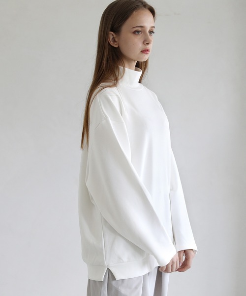 LILL（リル） tシャツ ハイポンチビッグシルエットモックハイネック