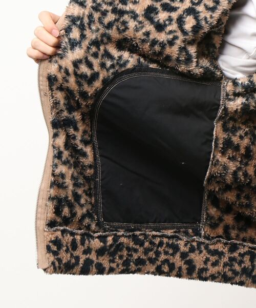 ARCHIVER パーカー 「Bl」「RDS」レオパードBIGシルエットジップ