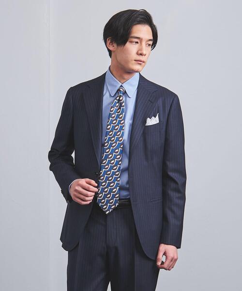 UNITED ARROWS ＞ ペンシルストライプ 3ボタンスーツ S-MODEL UNITED