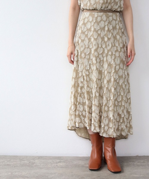 DRESSLAVE（ドレスレイブ） スカート reopard jacquard flare skirt