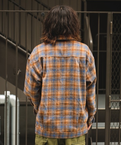 ジャカード CPO ブルゾン BROKEN BASE コート ジャケット フラップポケットCPOシャツ