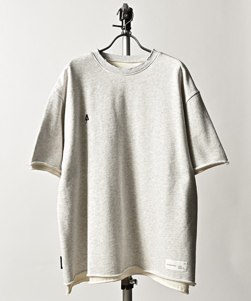 tシャツ 「ADAMPATEK/アダムパテック」layered damege T レイヤードダメージTEE レディース メンズ