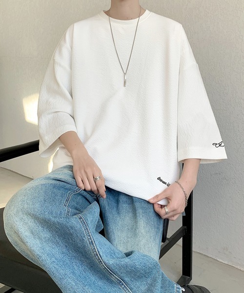 tシャツ 「FVLMEN」onepoint logo halfsleeve tee/ワンポイント ロゴ