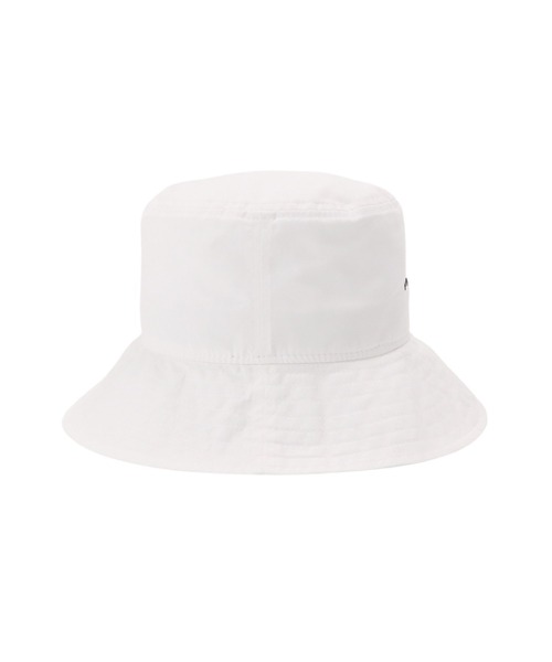 完売【ニューエラ】ラフ テキスト 筆記体ロゴ ハット モノトーン 黒ブラック×白 NEW ERA ニューエラ つば広バケットハット 筆記体ロゴ ONSPOTZ
