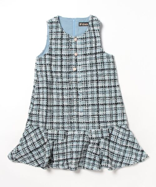 nino（ニノ） ジャンパースカート ミックスツイードジャンパースカート