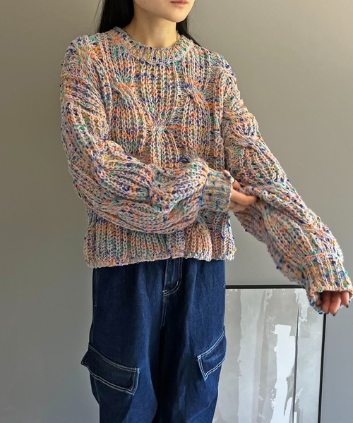 Jewelobe（ジュエローブ） ニット セーター ファンシーヤーンブレンド