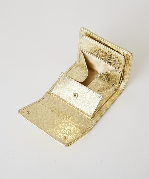 Hashibami（ハシバミ） 財布 「HASHIBAMI」シワメタリック