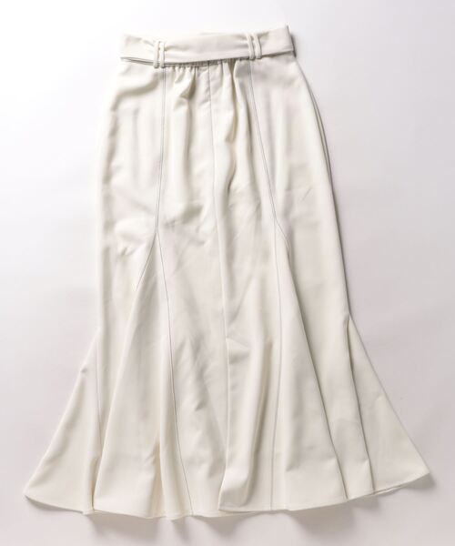 スカート バイカラーステッチマーメイドスカート レディース  