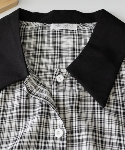 サカイ グレンチェックシアーブラウスシャツ ブラウス 長袖 シフォン ベルト 1 sacai - サカイ グレンチェックシアーブラウスシャツ ブラウス 長袖