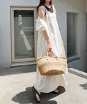 ワンピース 夏 「新色・新サイズ追加」リネン混...の詳細画像1