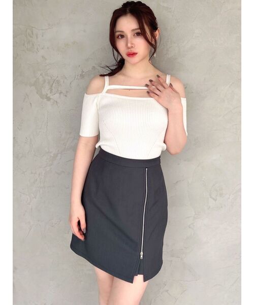 RESEXXY（リゼクシー） スカート ハイウエスト台形ミニスカート