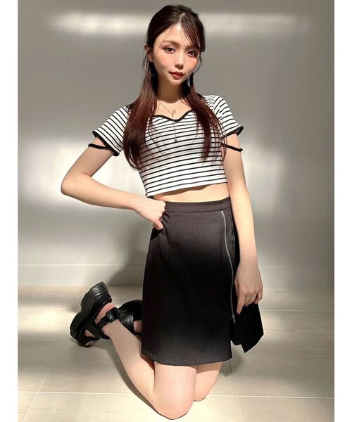 RESEXXY（リゼクシー） スカート ハイウエスト台形ミニスカート